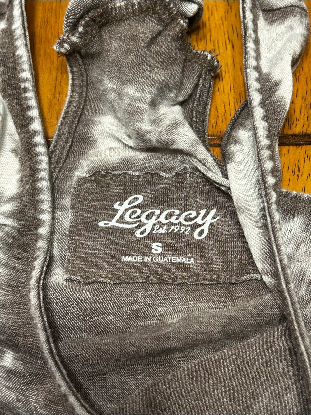 Legacy Gray Washed Racerback Tank - Picture 3 of 5